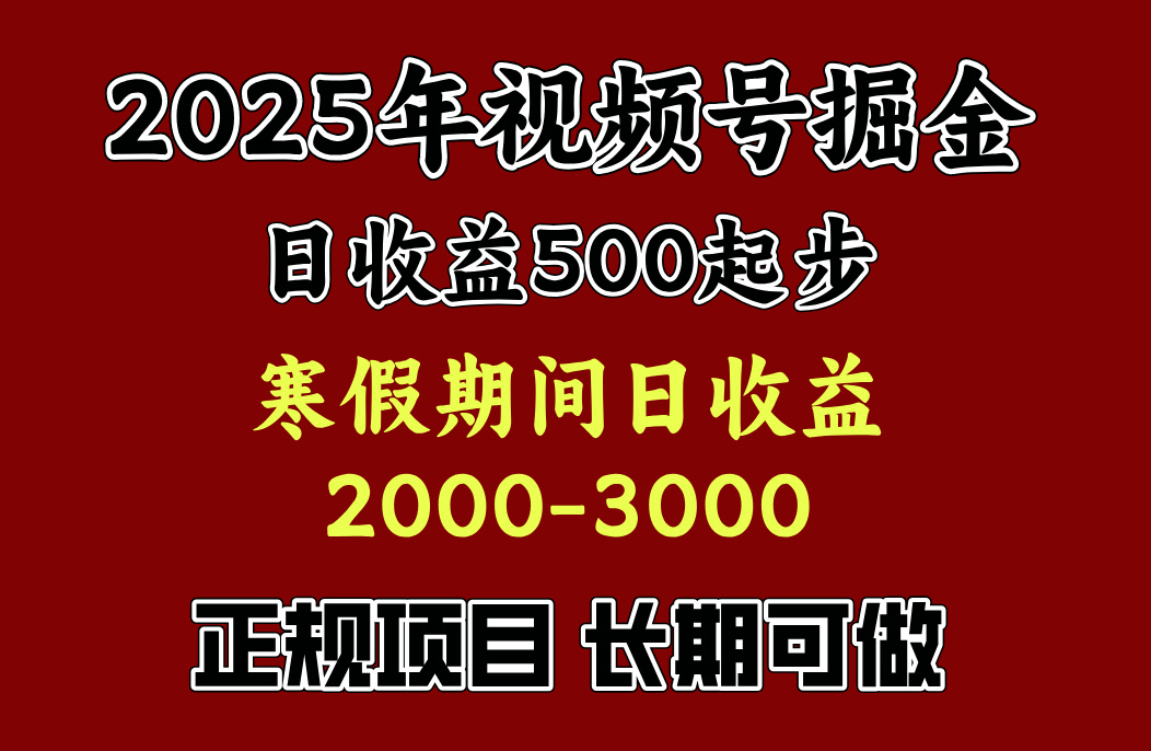 寒假期间一天收益2000+，小白一天就能上手创业经验分享-网创吧-网创项目资源站-副业项目-创业项目-搞钱项目创业经验分享